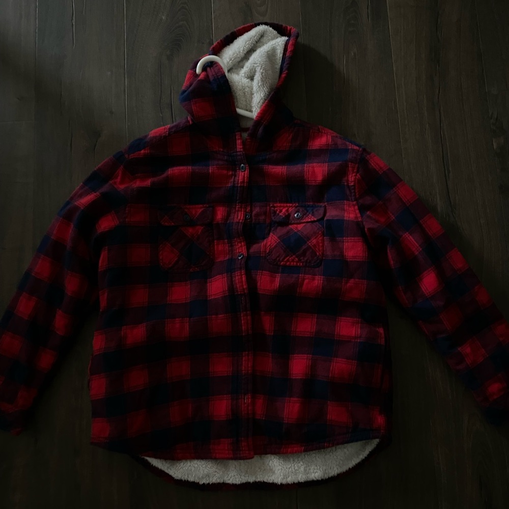 Flannel fur jacket men’s